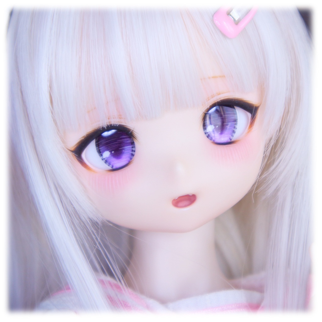 1/4ドールヘッド imomodoll RUBY-A カスタムヘッド セミホワイト肌+ディーラー様製アイ