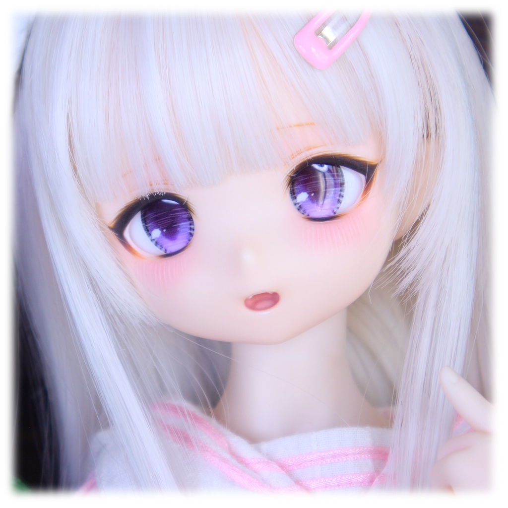 1/4ドールヘッド imomodoll RUBY-A カスタムヘッド セミホワイト肌+ディーラー様製アイ