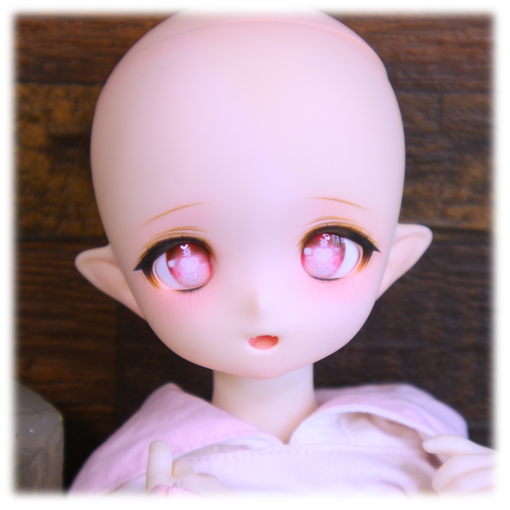 1/4ドールヘッド imomodoll RUBY-A カスタムヘッド セミホワイト肌+ディーラー様製アイ