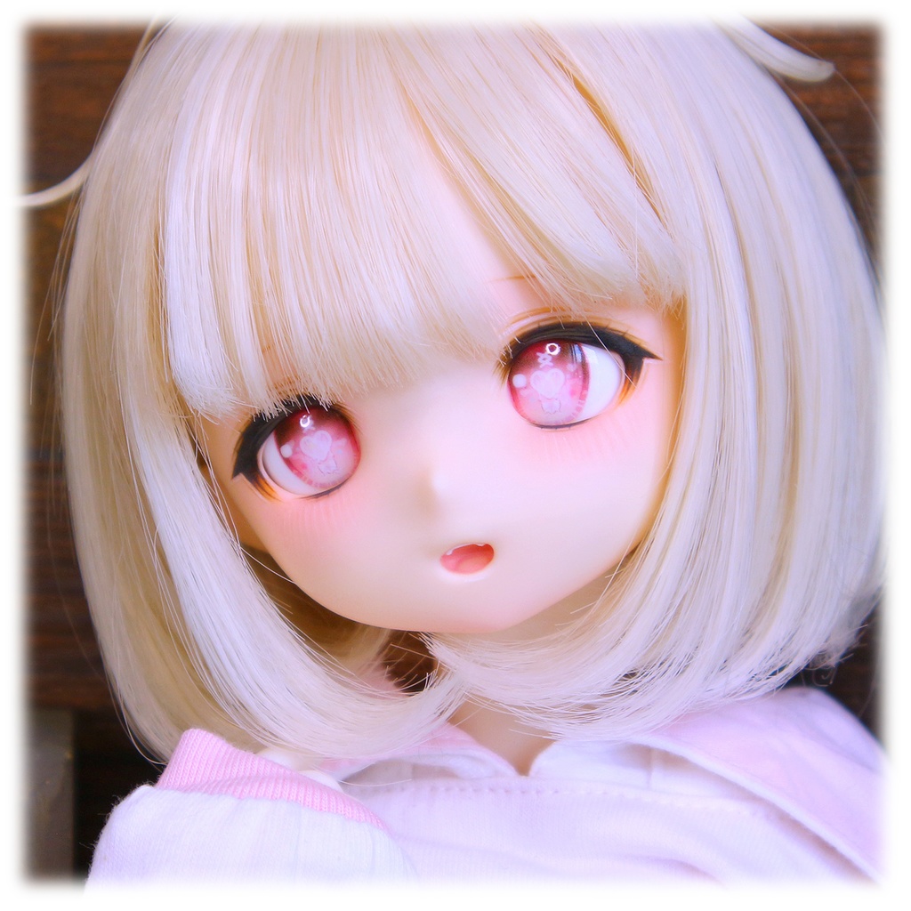 1/4ドールヘッド imomodoll RUBY-A カスタムヘッド セミホワイト肌+ディーラー様製アイ