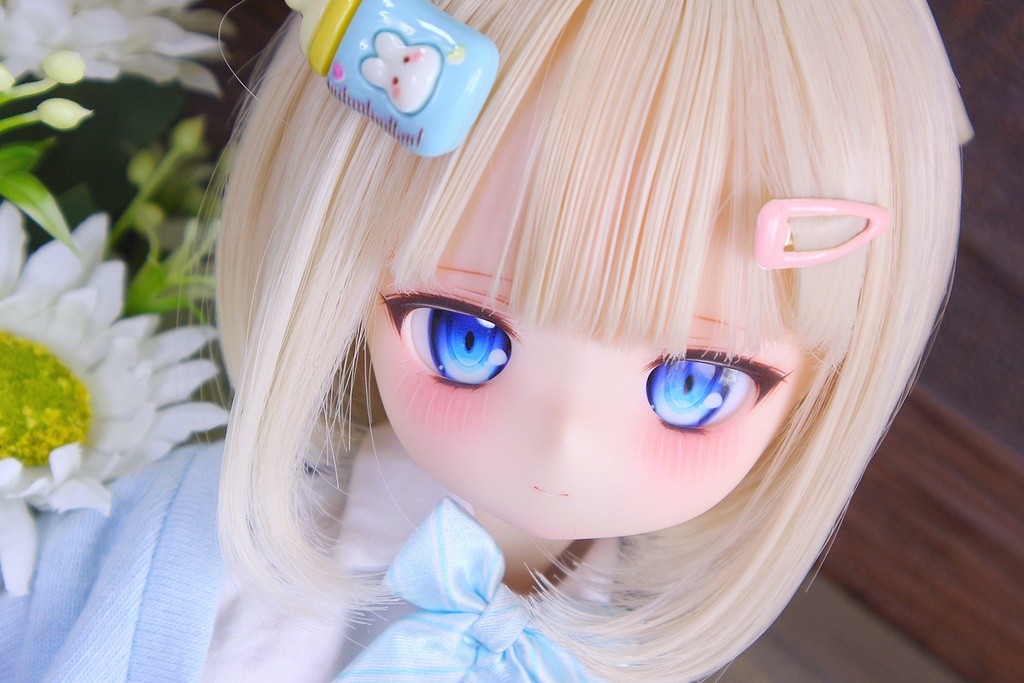 1/4ドールヘッド imomodoll Riika カスタムヘッド クリーム肌+ディーラー様製アイ