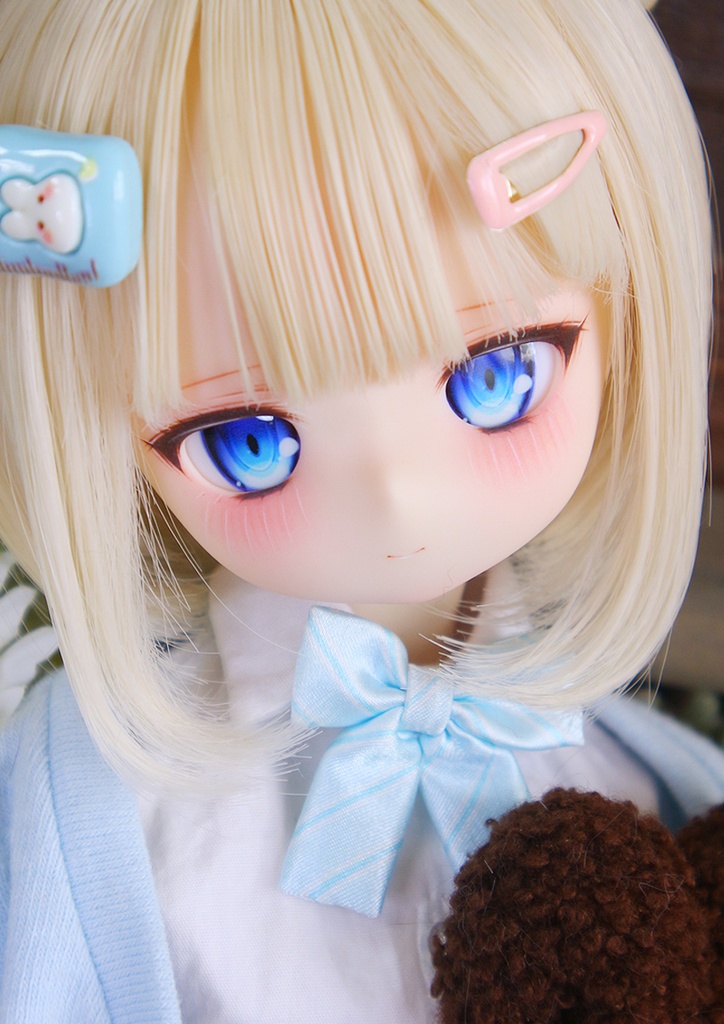 1/4ドールヘッド imomodoll Riika カスタムヘッド クリーム肌+ディーラー様製アイ