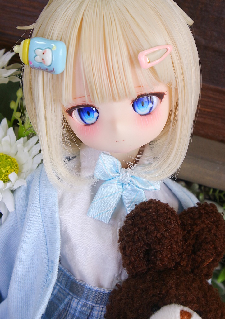 1/4ドールヘッド imomodoll Riika カスタムヘッド クリーム肌+ディーラー様製アイ