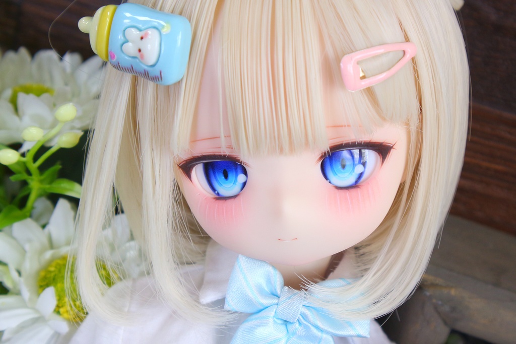 1/4ドールヘッド imomodoll Riika カスタムヘッド クリーム肌+ディーラー様製アイ