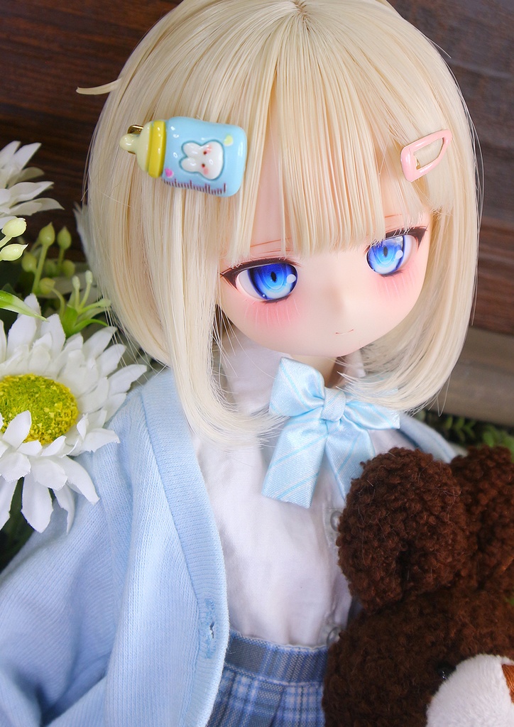 1/4ドールヘッド imomodoll Riika カスタムヘッド クリーム肌+ディーラー様製アイ