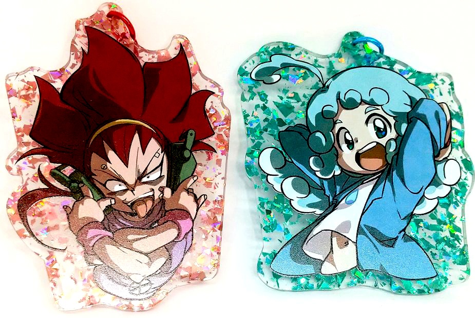 スパークルラメアクリルキーホルダーセット