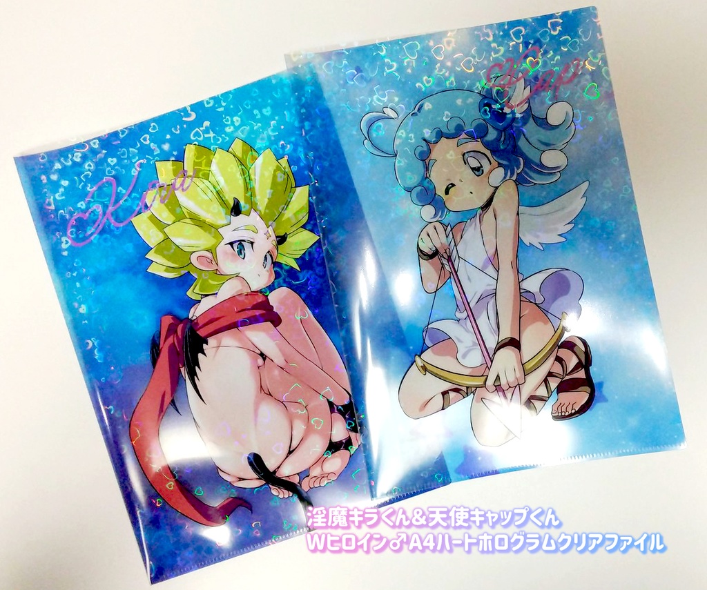 【淫魔】Wヒロイン♂クリアファイル【天使】