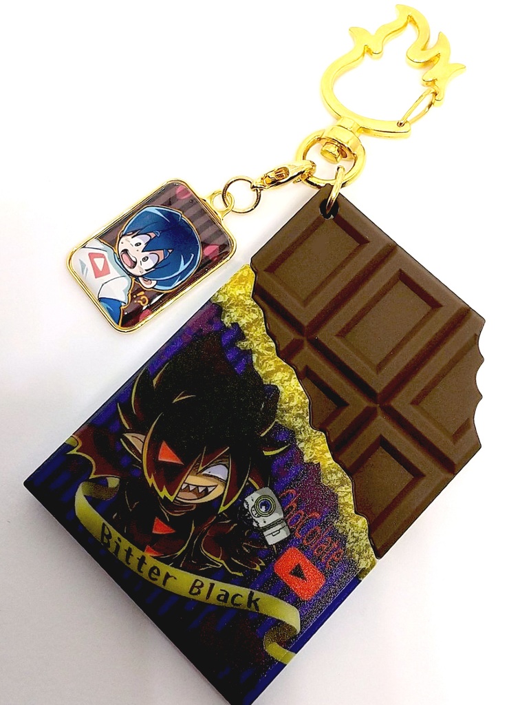 さとブラ♥スクエアチャーム×板チョコキーホルダー