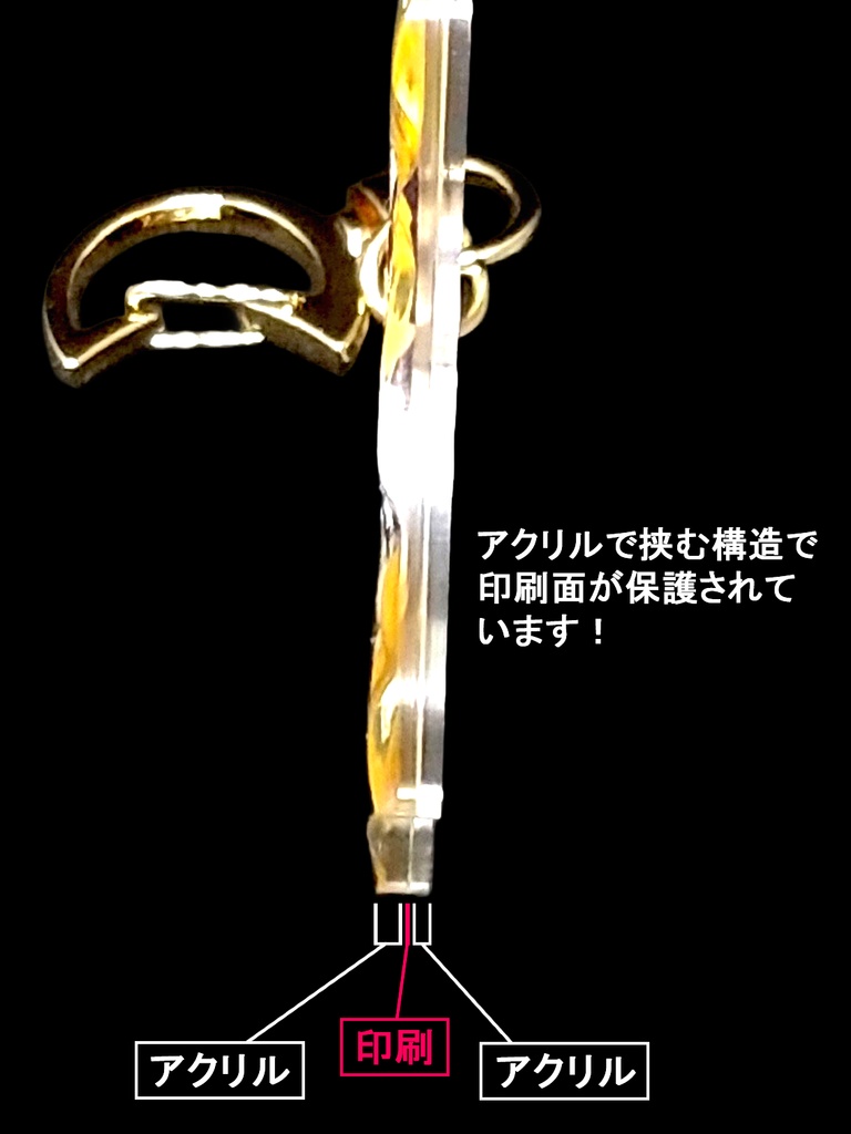 🌕🐇ゲッコー×ツキカゲアクリルキーホルダー