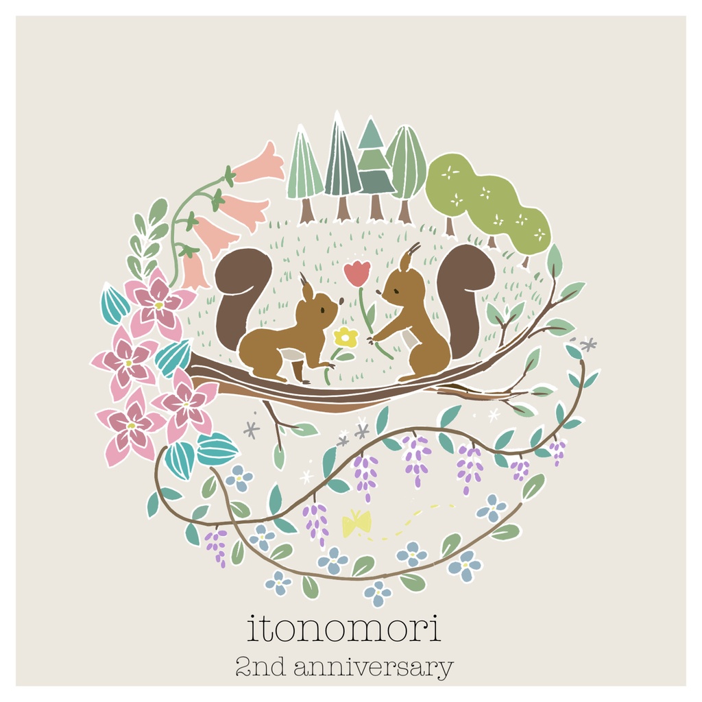 itonomori２周年記念図案
