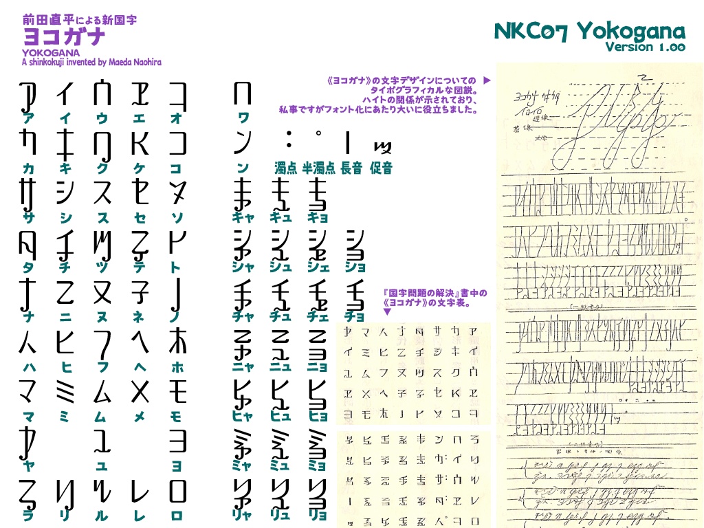 波間のかけひきフォント集・新国字聚成 第一輯