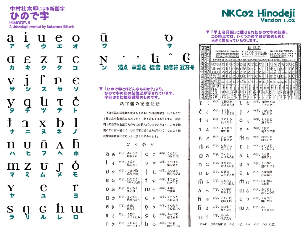波間のかけひきフォント集・新国字聚成 第一輯