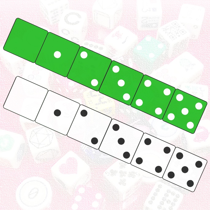 0–5ダイス (d6-1ダイス) (1個)