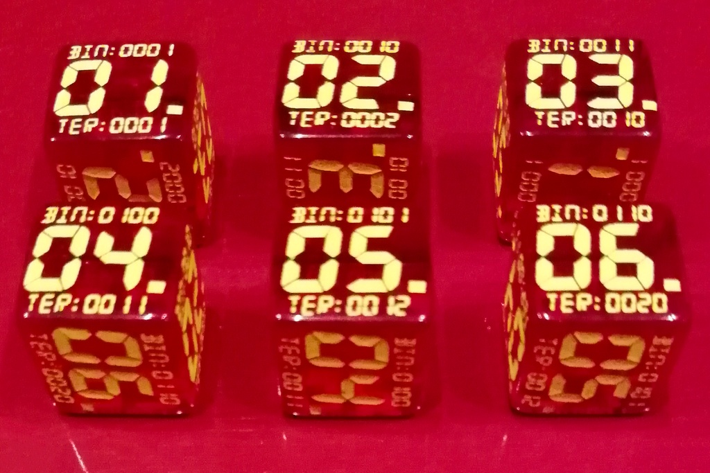 7セグメント数字ダイス (1個)