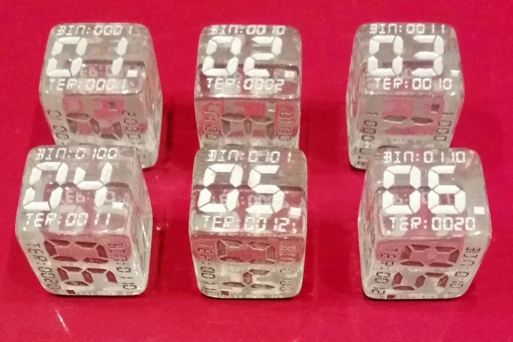 7セグメント数字ダイス (1個)