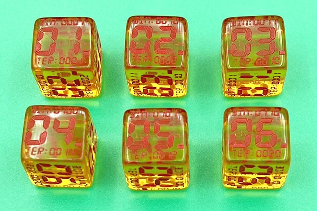 7セグメント数字ダイス (1個)