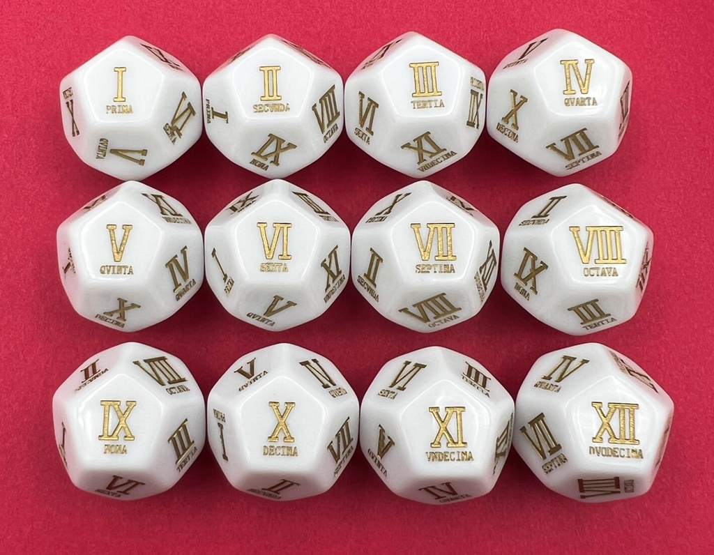 12面ローマ数字ダイス (1個)