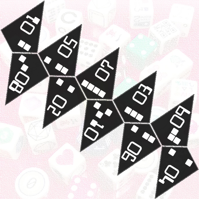 10面アレシボ・メッセージダイス (1個)