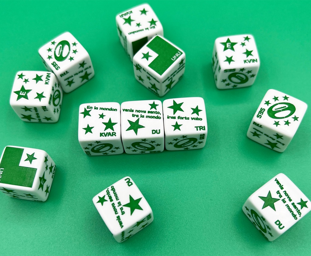 エスペラントダイス (Esperanta ĵetkubo) (1個)