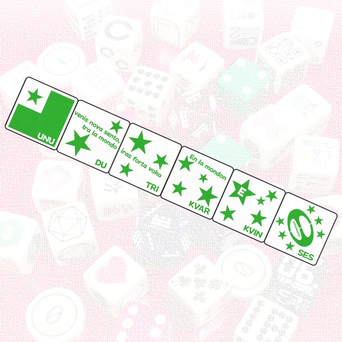 エスペラントダイス (Esperanta ĵetkubo) (1個)