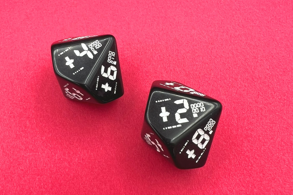 10面7セグメント数字ダイス (1個)