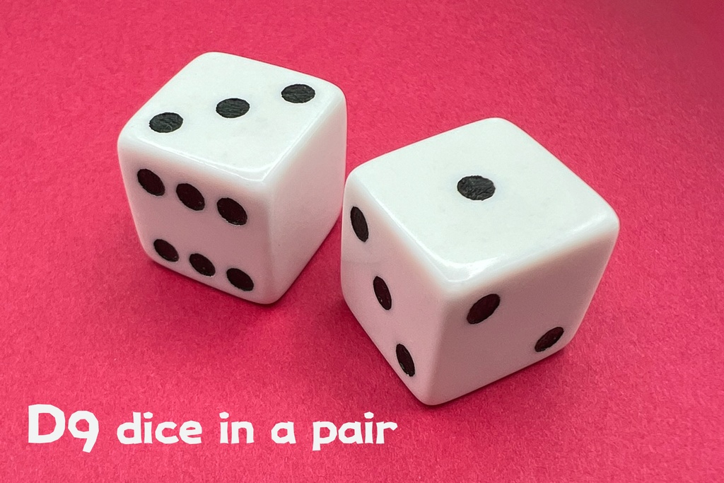 { 0, 0, 3, 3, 6, 6 } ダイス (1個)