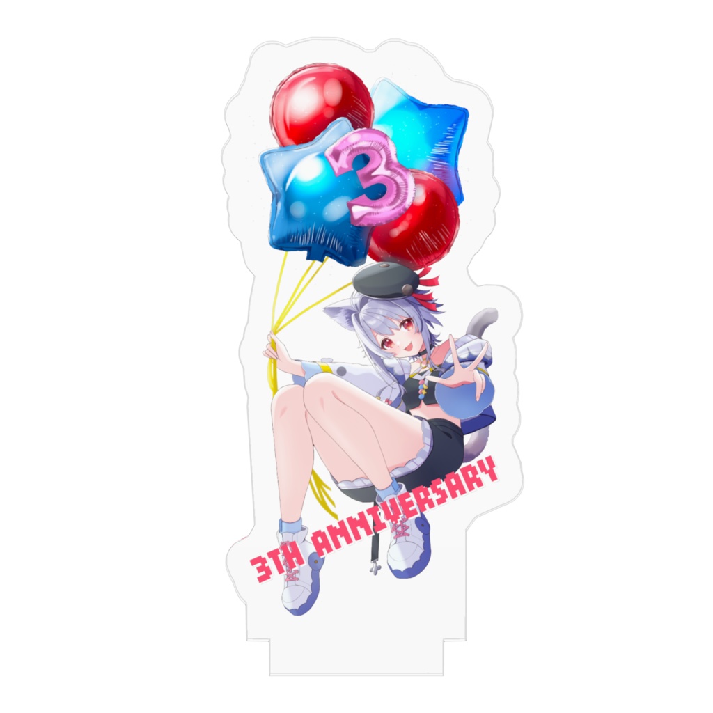 3周年記念イラスト アクリルフィギュア