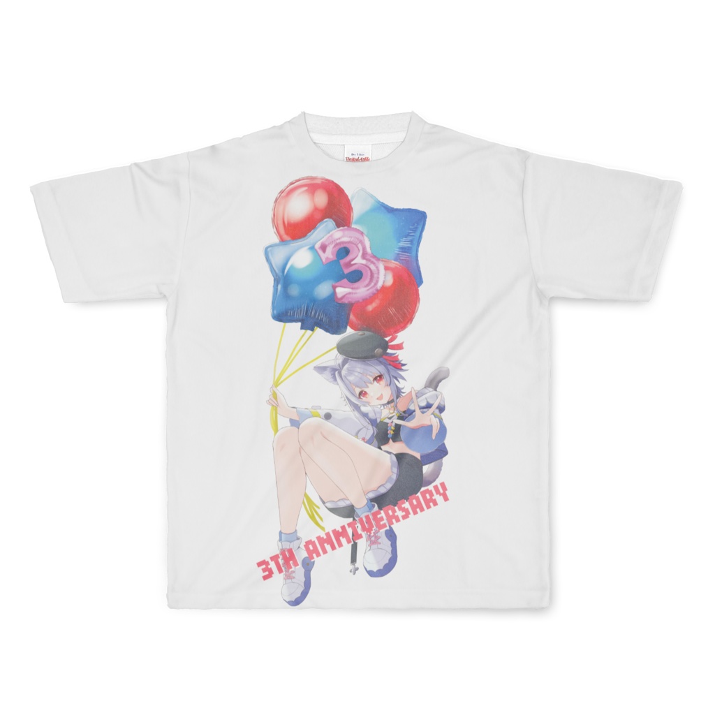 ３周年記念イラスト　Tシャツ