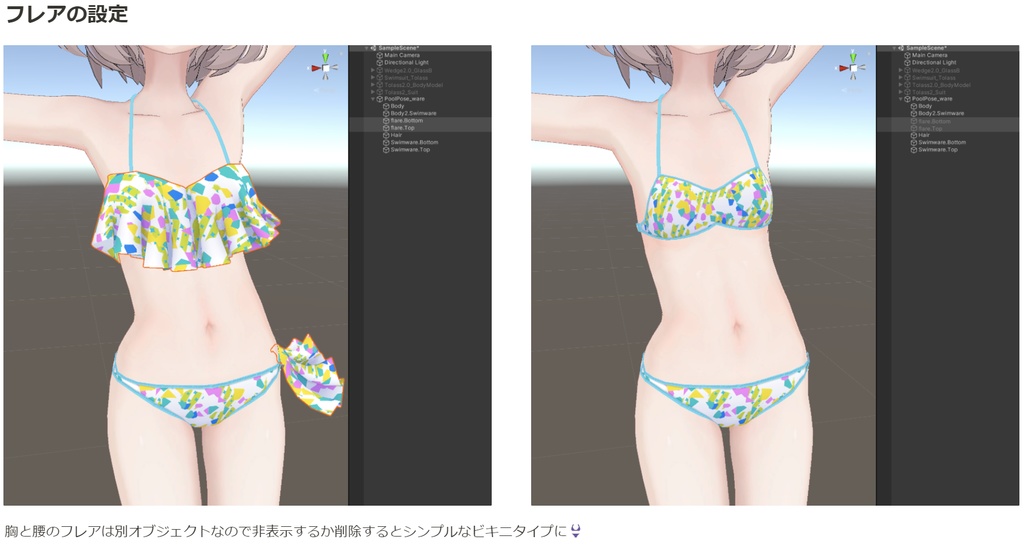 水着セット for トラスとウェッジ