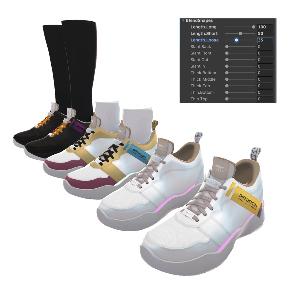 スニーカーモデル『DIFFUSION』