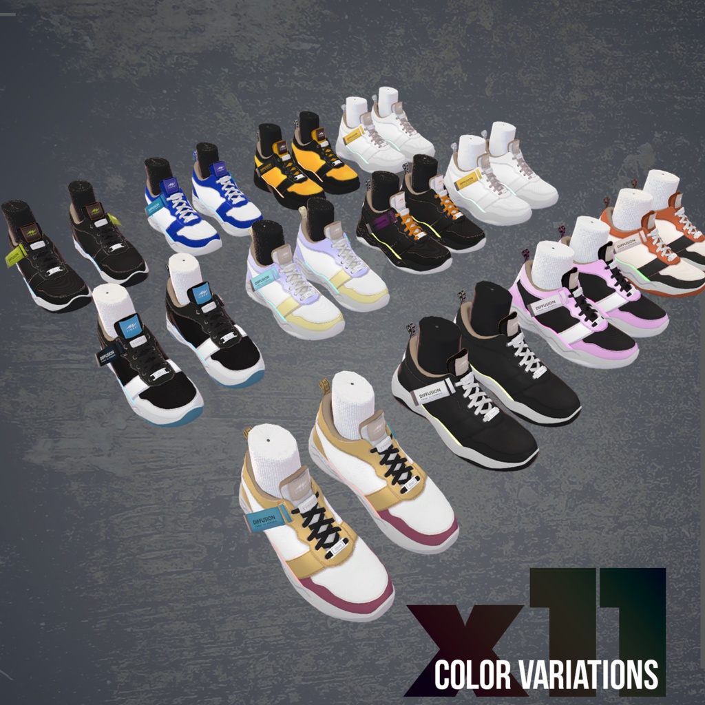 スニーカーモデル『DIFFUSION』