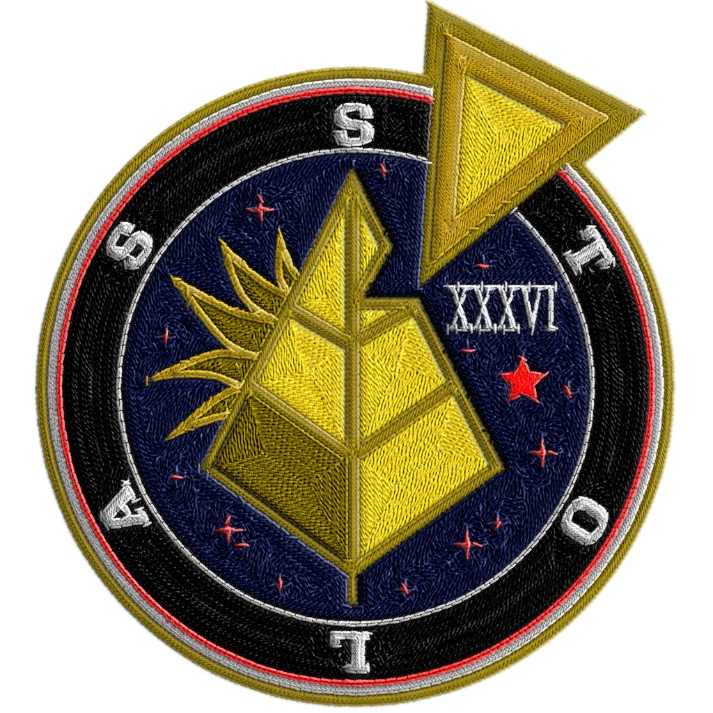 トラスとウェッジロゴ刺繍パッチ