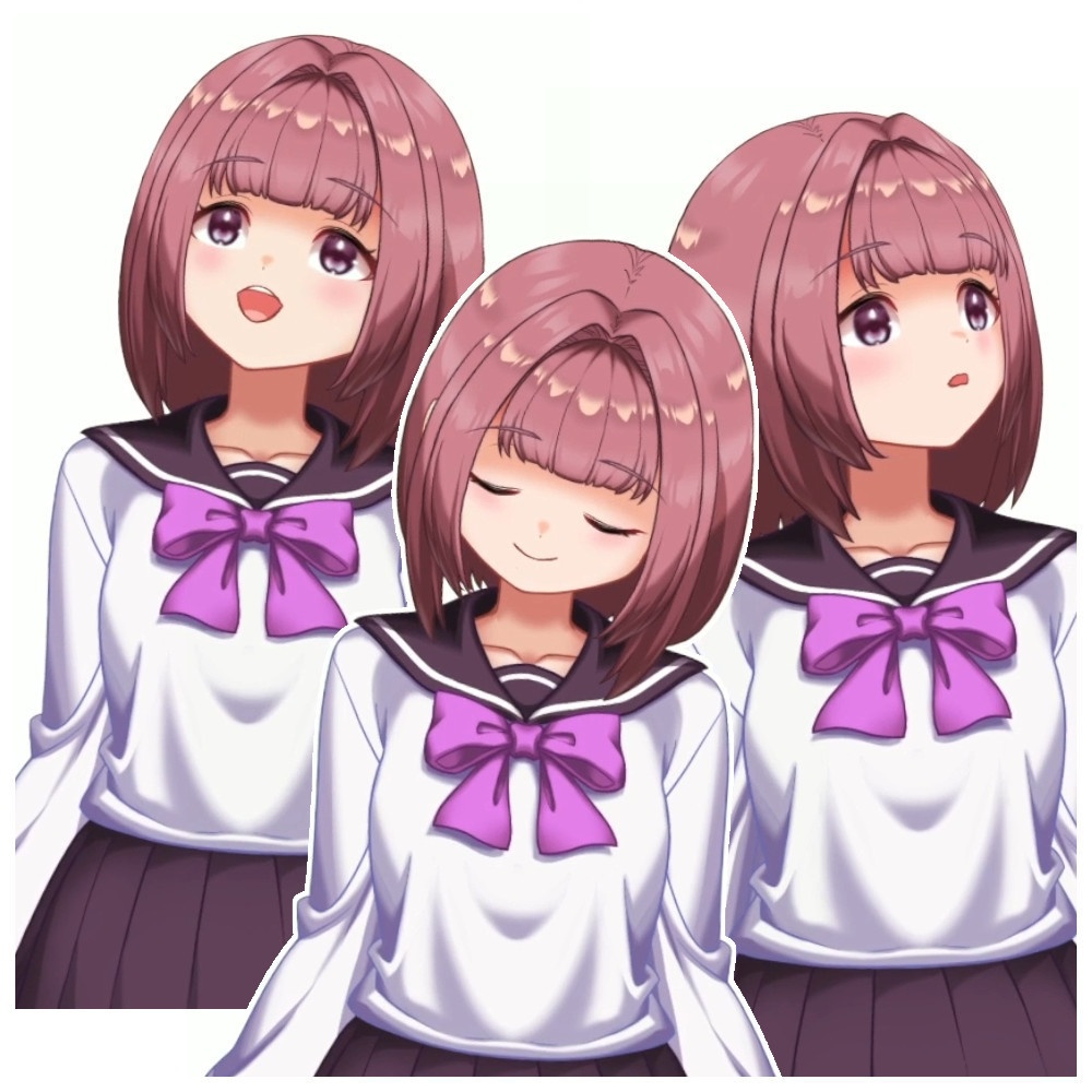 【Live2D汎用モデル】女子学生 モデル名:sakura