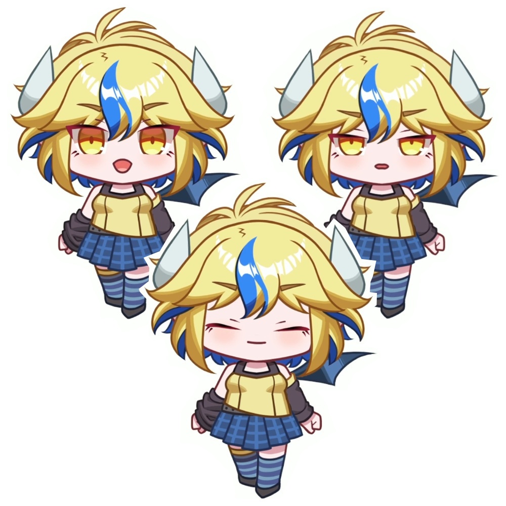 【Live2D汎用モデル】SD女子 モデル名:dahlia