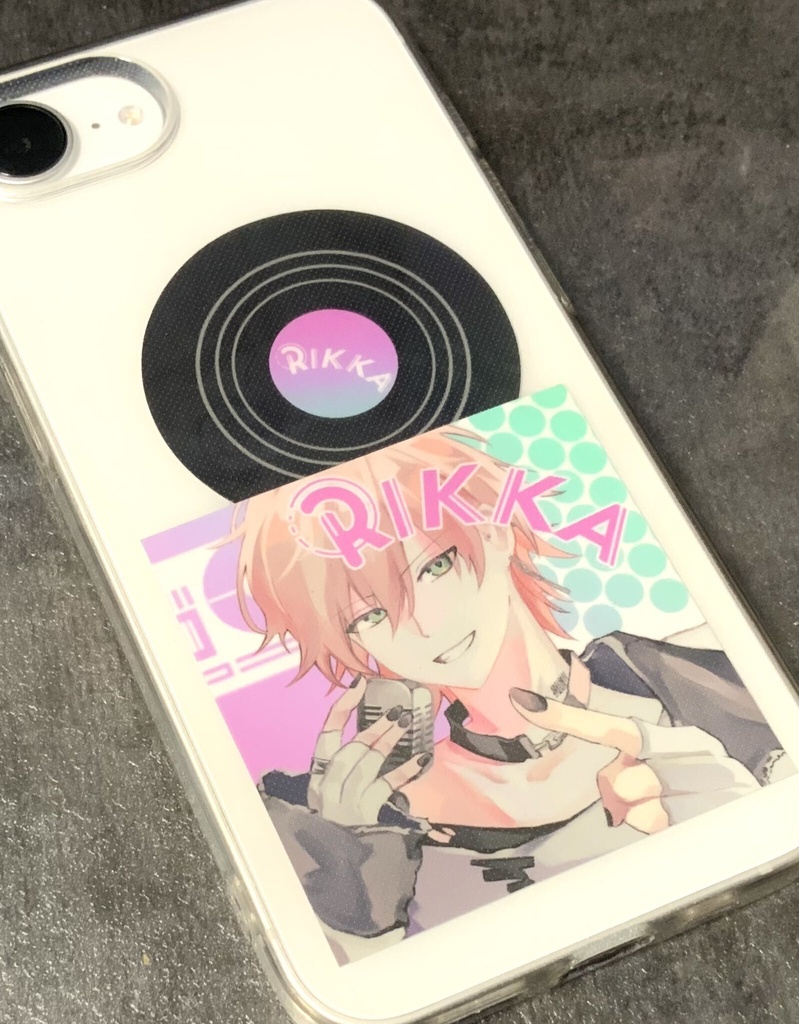 レコード風ステッカー