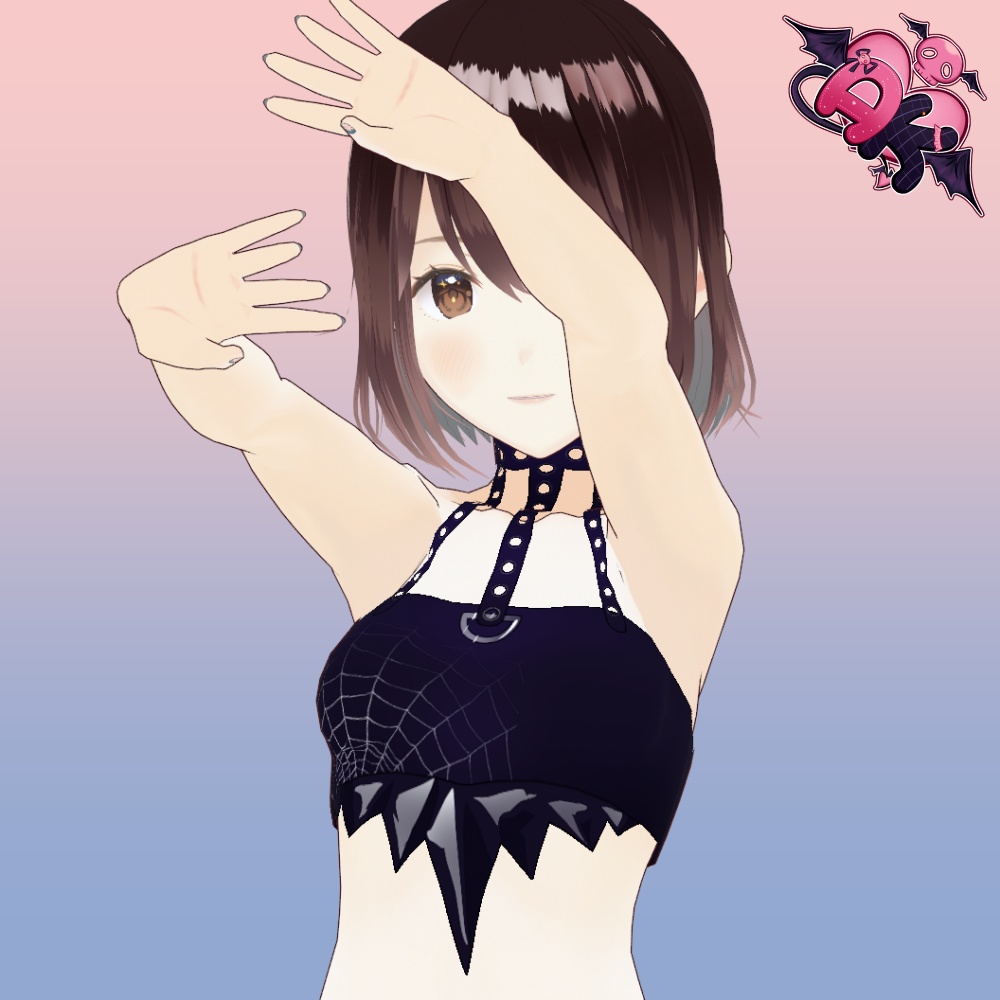 [Free] Edgy Spider Crop Top