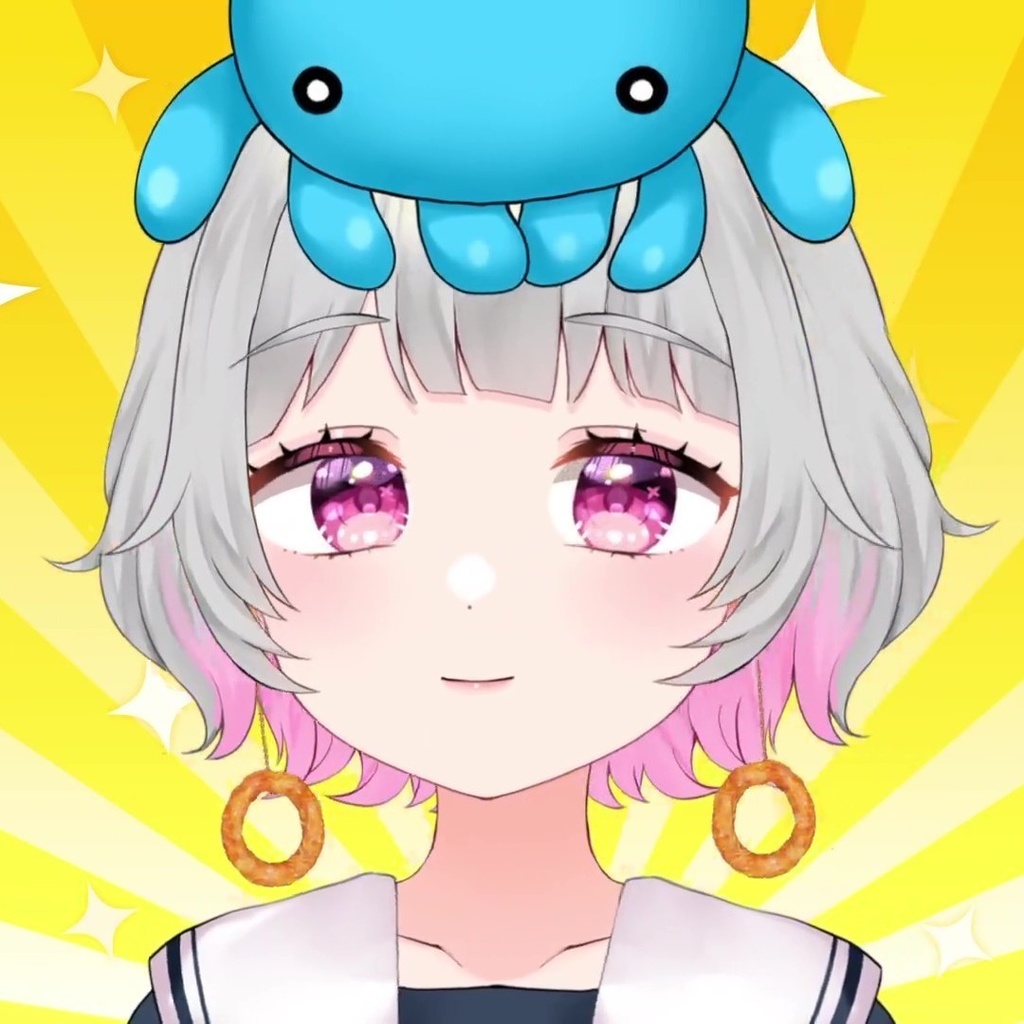 【VTube Studio】イカリングイヤリング【Live2D素材】