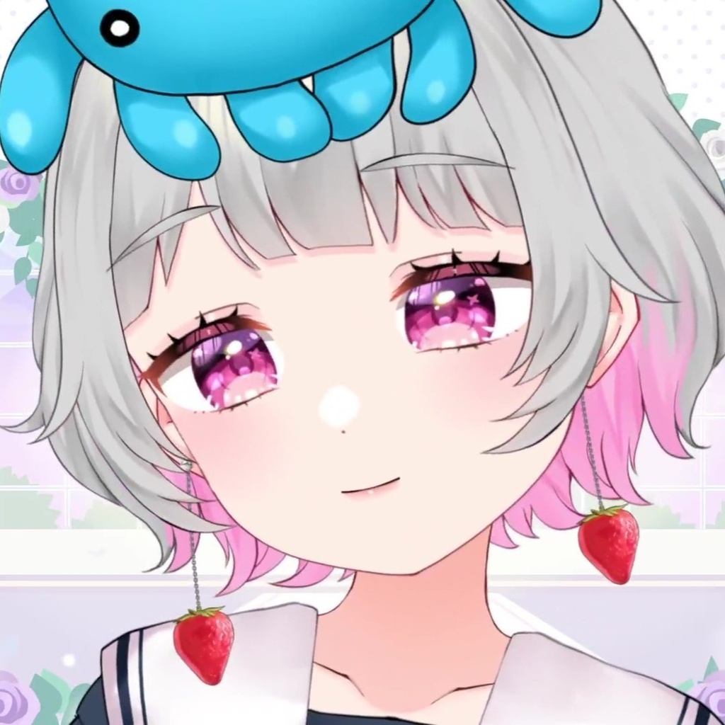 【VTube Studio】イチゴのピアス【Live2D素材】