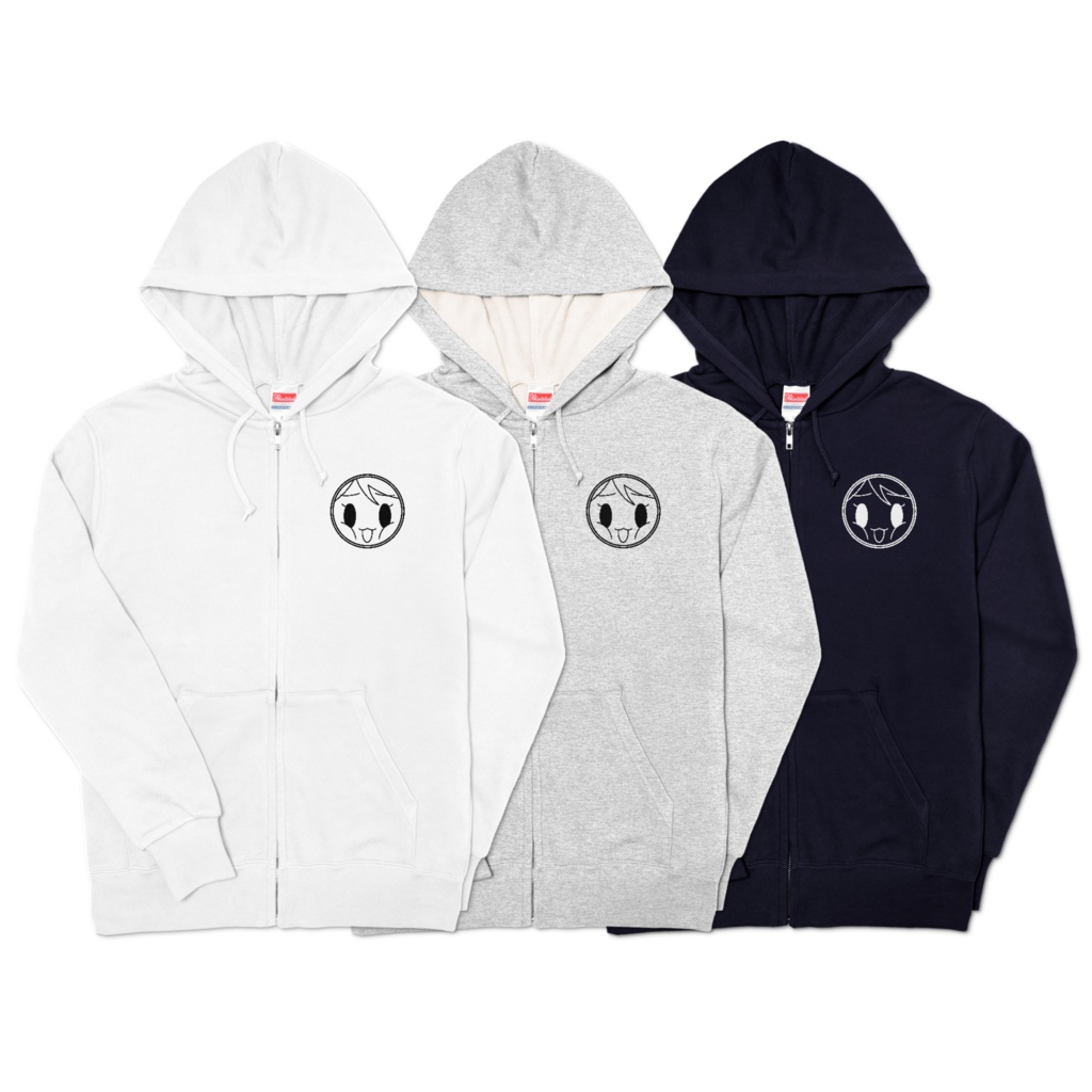 酒之御ともえ 直筆『酔い夢を』ジップパーカー