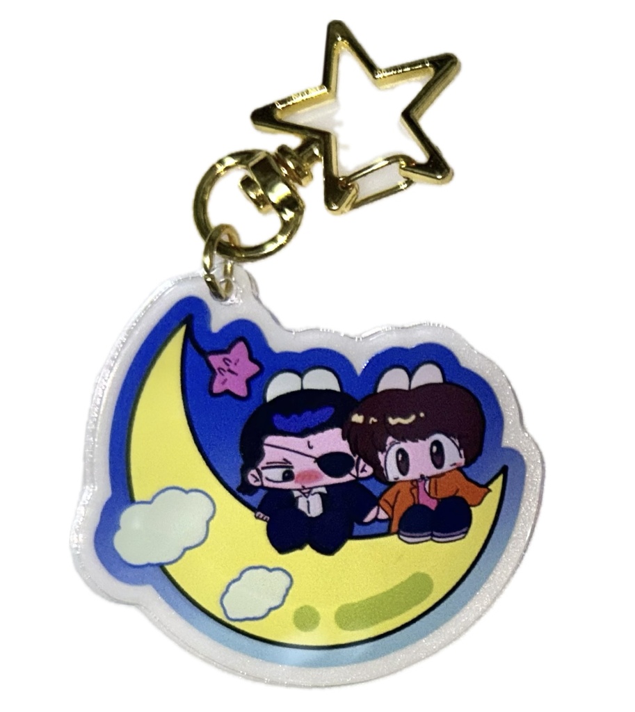 お月様 アクリルキーホルダー