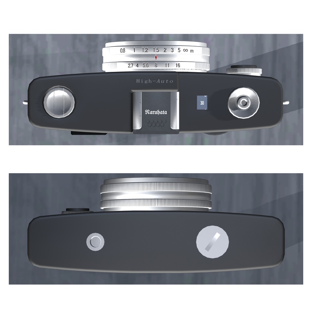 【オリジナル3Dモデル】四角いフィルムカメラ