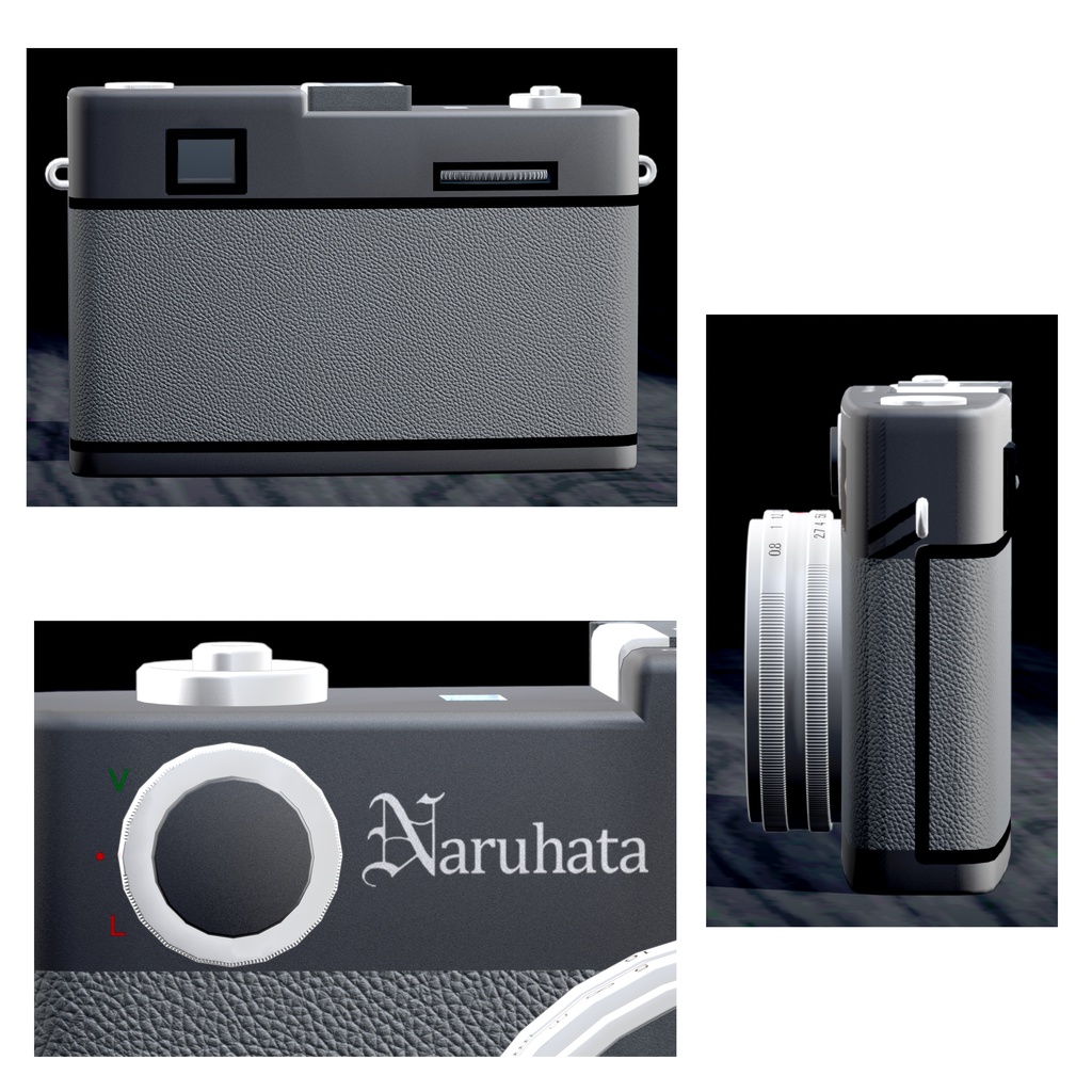 【オリジナル3Dモデル】四角いフィルムカメラ