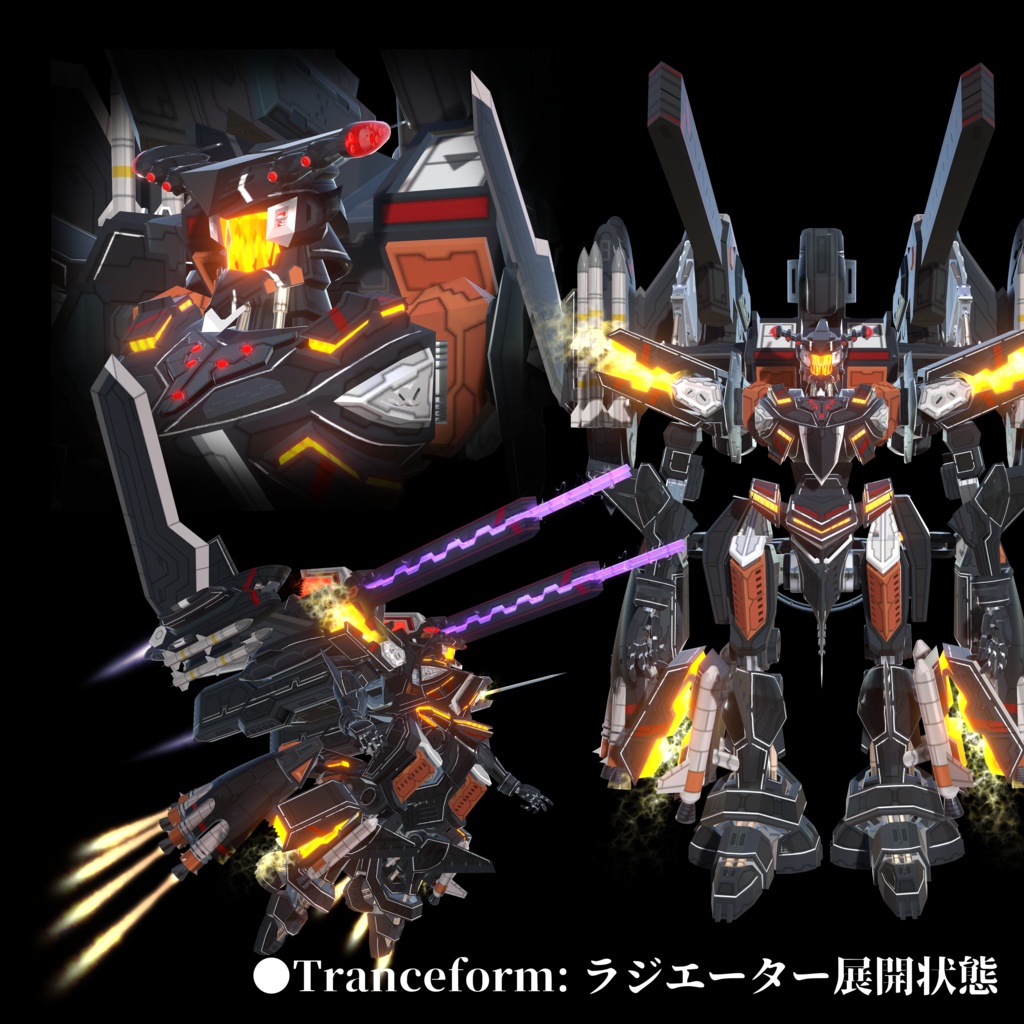 【オリジナル3Dモデル】試製人型戦竜アウラール