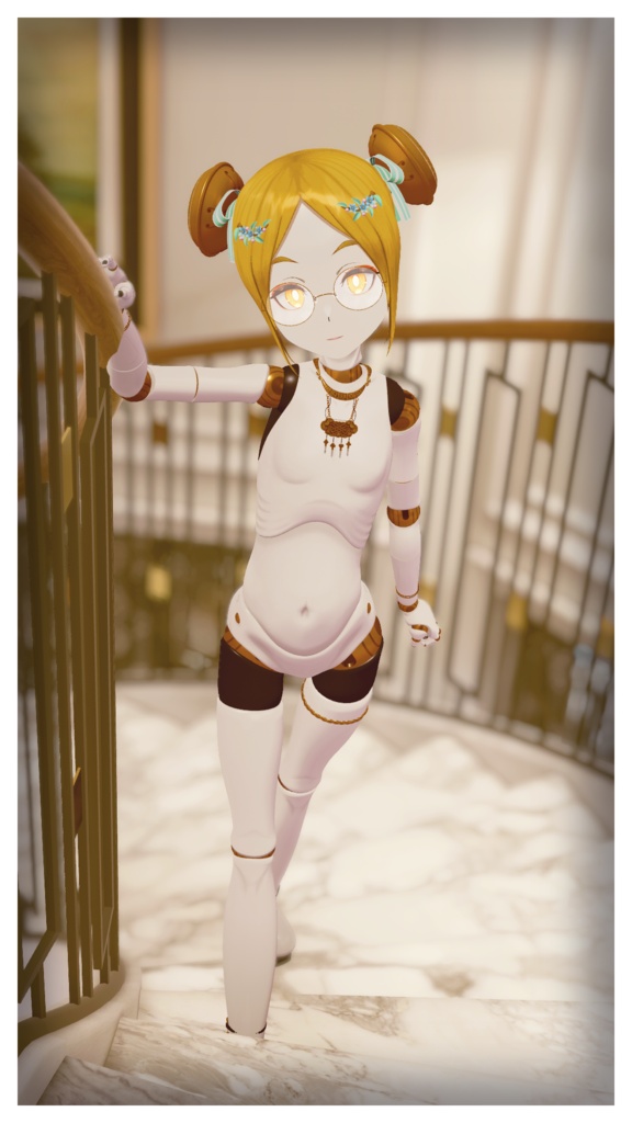 【オリジナル3Dモデル】自動人形1号機 ミモザ