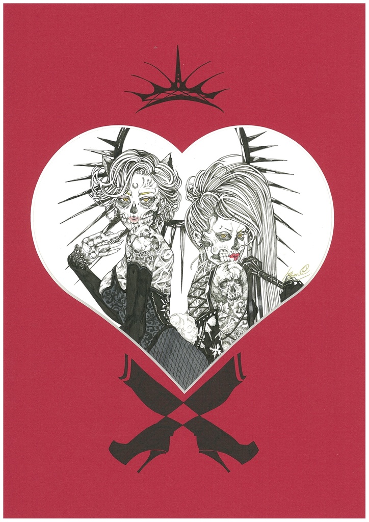 A4原画「Zombie Girl」