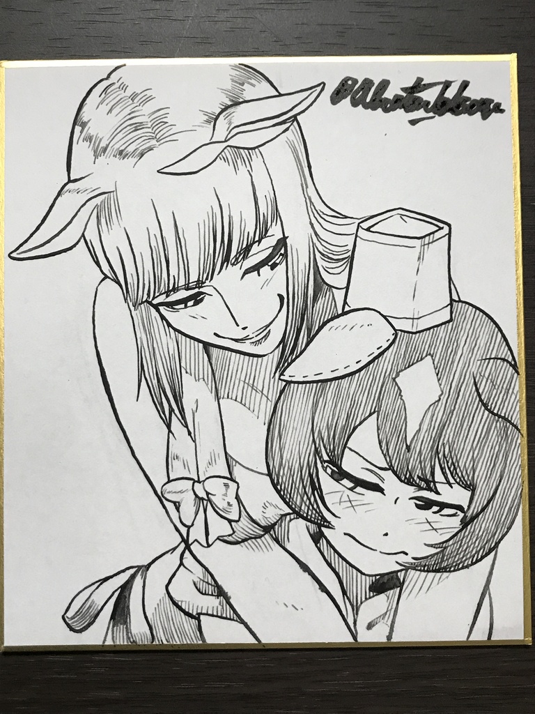 ギンシャリボーイ×ピンクフェロモン JWCカップリングミニ色紙