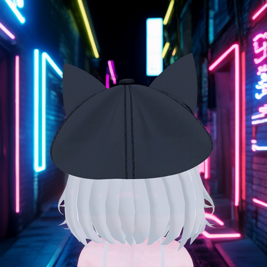 猫耳タクティカルキャップ【VRChat想定 / Modular Avatar対応】