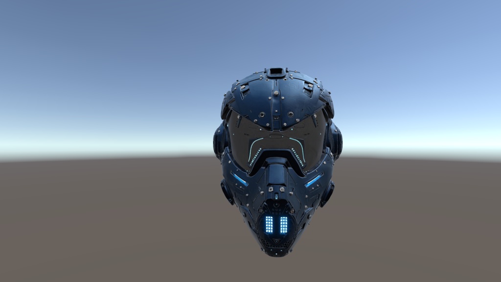 【VRChat想定】タクティカルマスク "Phantom"