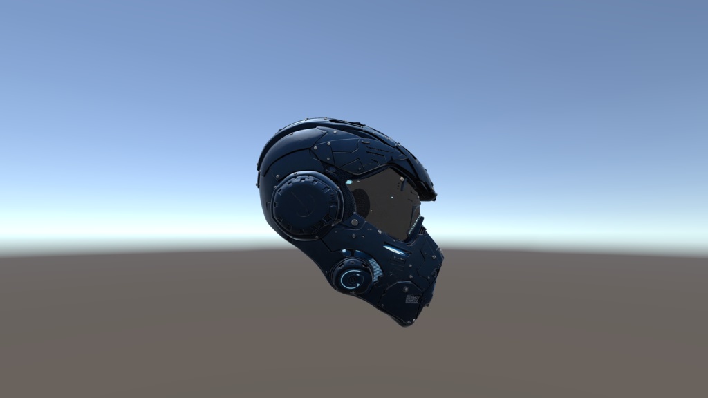 【VRChat想定】タクティカルマスク "Phantom"