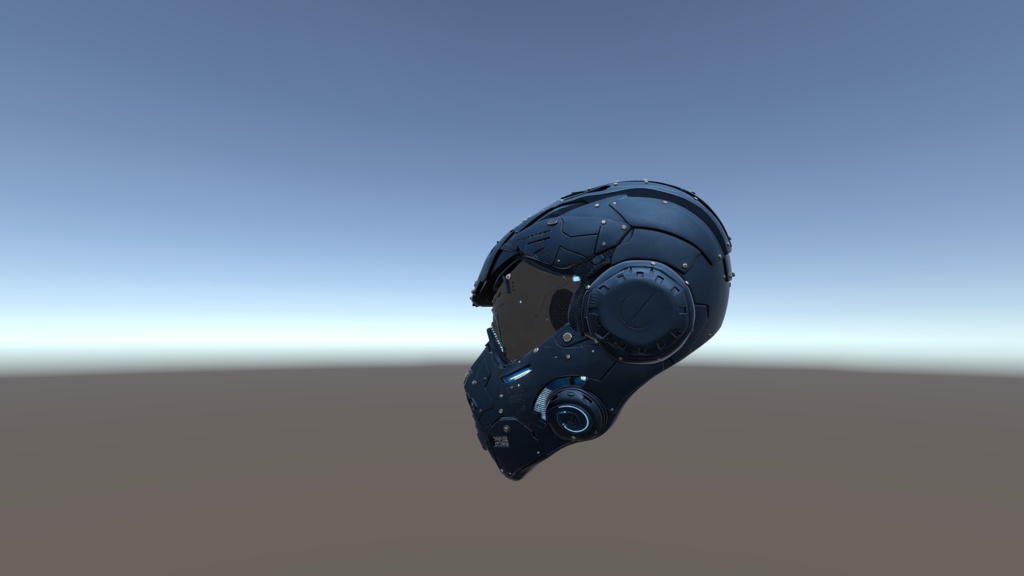 【VRChat想定】タクティカルマスク "Phantom"